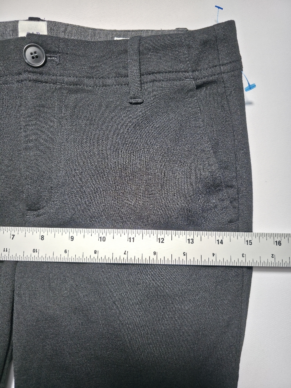 GAP Double Knit Girlfriend Pants Womens 00 Black Slim Ankle - Picture 9 of 12